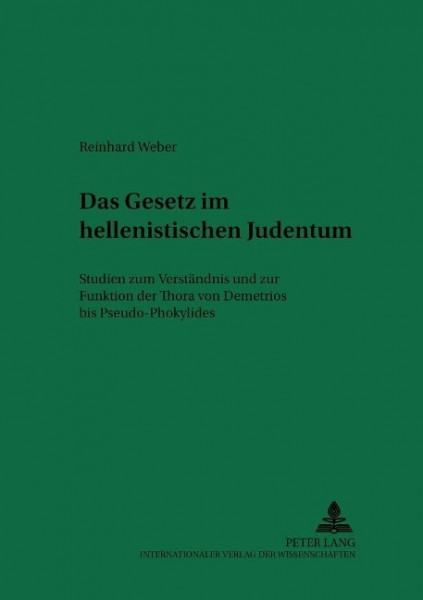 Das Gesetz im hellenistischen Judentum