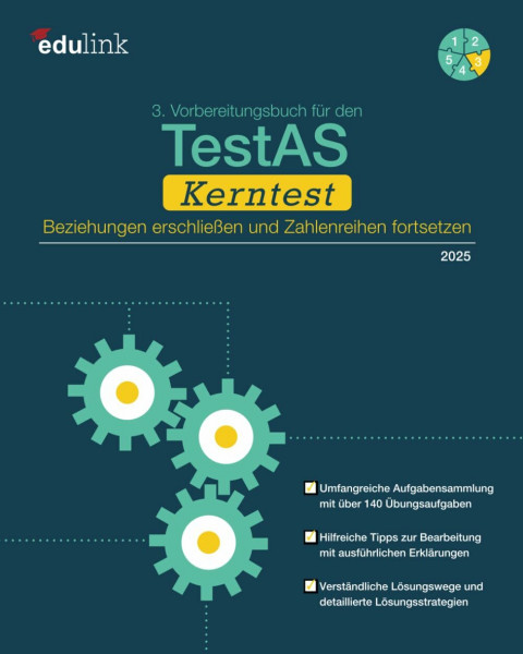 3. Vorbereitungsbuch für den TestAS Kerntest: Beziehungen erschließen und Zahlenreihen fortsetzen (Vorbereitung für den TestAS Kerntest 2025, Band 3)