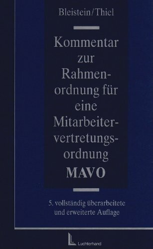 Kommentar zur Rahmenordnung für eine Mitarbeitervertretungsordnung (MAVO)