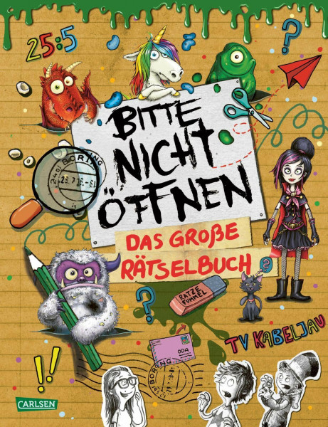 Bitte nicht öffnen: Das große Rätselbuch: Für Monster-Fans ab 8 Jahren mit Lernspielen, Labyrinth-Rätseln, Quizfragen und Fan-Extras