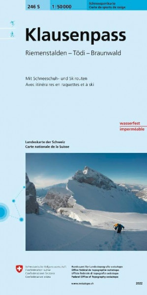 Swisstopo 1 : 50 000 Klausenpass