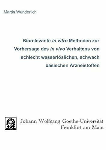 Biorelevante in vitro Methoden zur Vorhersage des in vivo Verhaltens von schlecht wasserlöslichen, schwach basischen Arzneistoffen