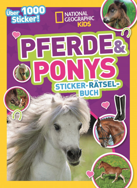 Pferde & Ponys Sticker-Rätsel-Buch mit über 1000 Stickern