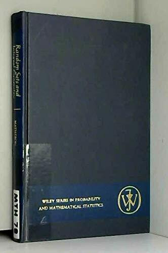 Random Sets and Integral Geometry (Probability & Mathematical Statistics S.)
