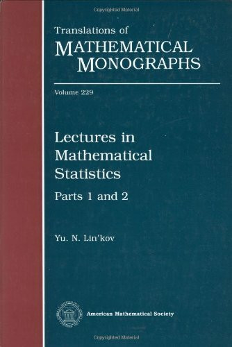 Lectures in Mathematiacal Statistics (Translations of Mathematical Monographs, 229, Band 229)