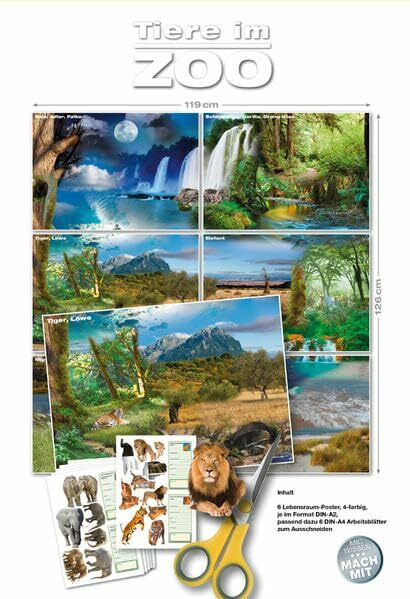 Tiere im ZOO: Postermappe