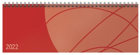 Tischquerkalender Professional Colourlux rot 2022
