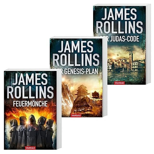 James Rollins-Feuermönche/Der Genesis-Plan/Der Judas-Code (3 Bände) James Rollins-Feuermönche/Der Genesis-Plan/Der Judas-Code (3 Bände)