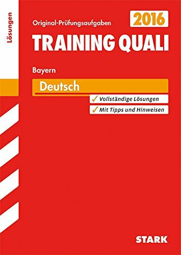 Training Quali Bayern - Deutsch Lösungsheft