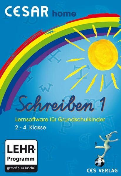 CESAR home Schreiben 1: Lernsoftware für Grundschulkinder. 2. bis 4 Klasse. Für Windows XP/Vista/7