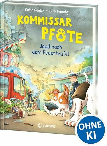 Kommissar Pfote (Band 8) - Jagd nach dem Feuerteufel: Begleite den beliebten Hunde-Held bei seiner Spurensuche - Lustiger Kinderkrimi zum Vorlesen und ersten Selberlesen ab 6 Jahren