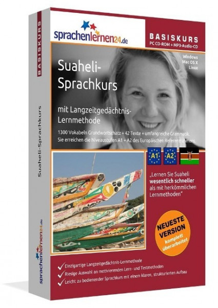 Sprachenlernen24.de Suaheli-Basis-Sprachkurs. CD-ROM für Windows Vista; XP; NT; ME; 2000; 98/Linux/