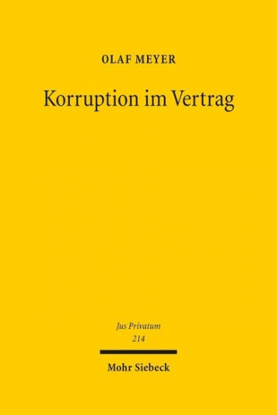 Korruption im Vertrag
