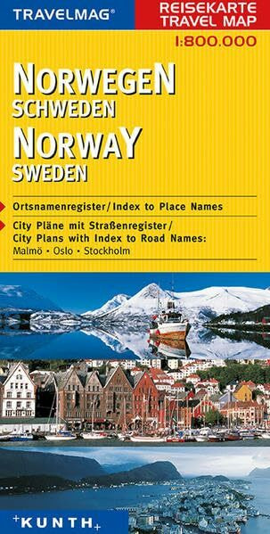 Reisekarte : Norwegen / Schweden