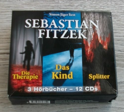 Sebastian Fitzek 3 Hörbücher - Die Therapie + Das Kind + Splitter - 12 CDs