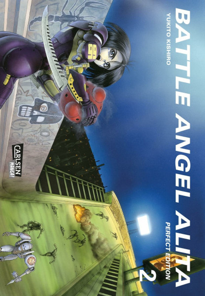 Battle Angel Alita - Perfect Edition 2: Neuausgabe der verfilmten Science-Fiction-Manga-Serie über einen weiblichen Cyborg - mit Farbseiten und Zusatzmaterial