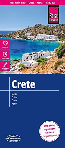 Reise Know-How Verlag Peter Rump GmbH Reise Know-How Landkarte Kreta / Crete (1, 140.000), Rei�- Und Wasserfest (world Mapping Project)