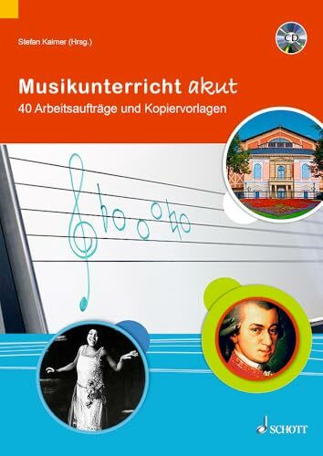 Musikunterricht akut: 40 Arbeitsaufträge und Kopiervorlagen. Lehrerband.