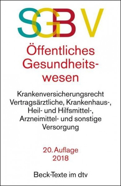 SGB V Recht des öffentlichen Gesundheitswesens