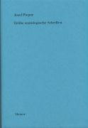 Frühe soziologische Schriften