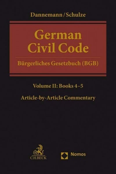 German Civil Code Volume II: Books 4-5: §§ 1297-2385 (Beck international)