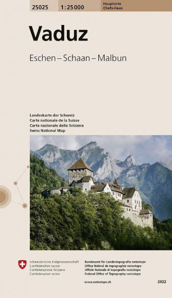 Swisstopo 1 : 25 000 Vaduz