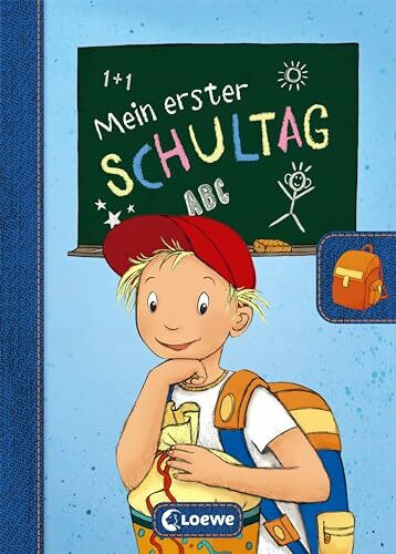 Mein erster Schultag - Jungen: Eintragbuch zur Einschulung für Jungen - Erinnerungsbuch zum Schulstart - Geschenke für die Schultüte (Eintragbücher)