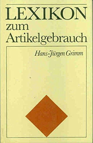 Lexikon zum Artikelgebrauch