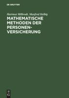 Mathematische Methoden der Personenversicherung