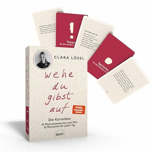 Wehe du gibst auf – Die Kartenbox: 45 Motivationskarten zum Mut- und Mitmachen für jeden Tag. Die Karten zum gleichnamigen BookTok #1 und SPIEGEL-Bestseller