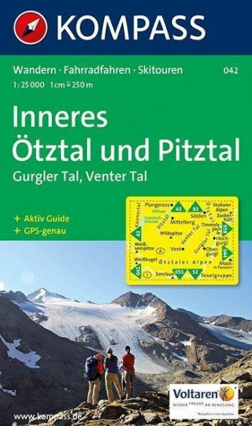 Inneres Ötztal und Pitztal - Gurgler Tal - Venter Tal 1 : 25 000