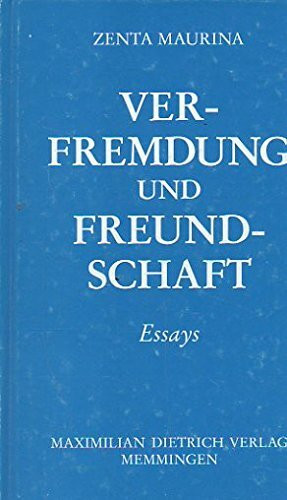 Verfremdung und Freundschaft: Essays