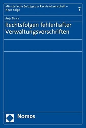 Rechtsfolgen fehlerhafter Verwaltungsvorschriften