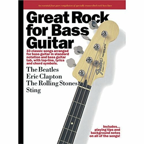 Great Rock For Bass Guitar: Songbook, Grifftabelle für Gitarre