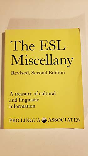 The Esl Miscellany: A Treasury of Cultural and Linguistic Information