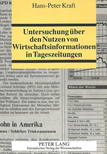 Untersuchung über den Nutzen von Wirtschaftsinformationen in Tageszeitungen