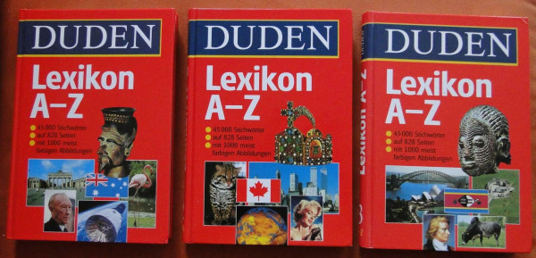 Duden Lexikon A - Z 3 Bände (Duden)