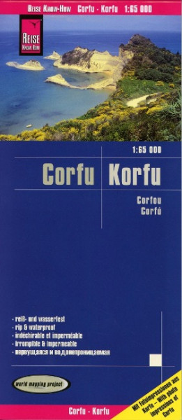 Reise Know-How Landkarte Korfu / Corfu 1:65.000