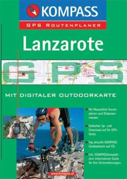 Lanzarote: Mit digitaler Outdoorkarte und Kurzführer. GPS-Routenplaner (KOMPASS Digitale Karten, Band 4241)