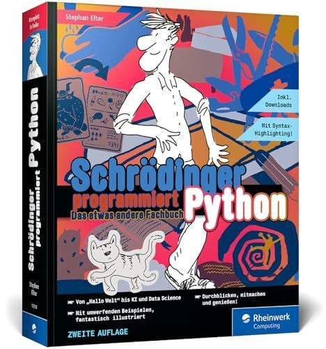 Schrödinger programmiert Python: Das etwas andere Fachbuch. Im Comic-Stil programmieren mit Python lernen.