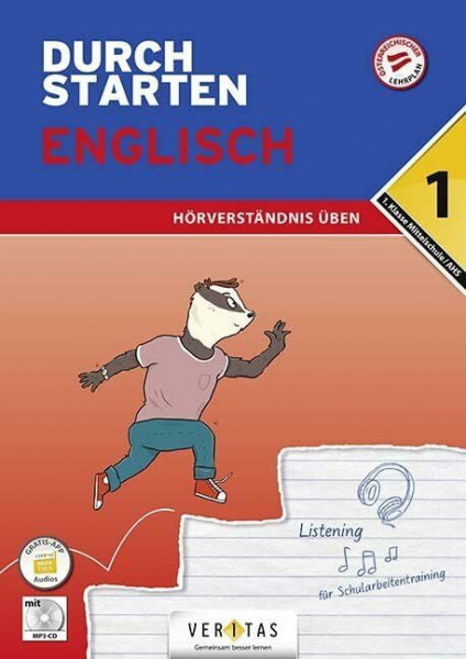 Durchstarten - Englisch Mittelschule/AHS - 1. Klasse: Hörverständnis - Übungsbuch mit Lösungen