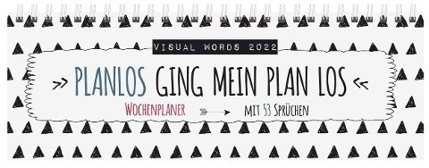 Tischquerkalender Visual Words 2022