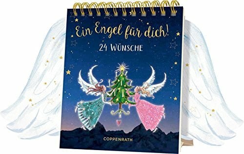 Tischkalender mit Flügeltüren - Ein Engel für dich!: 24 Wünsche