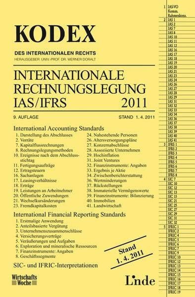 KODEX Internationale Rechnungslegung IAS/IFRS (Kodex des Internationalen Rechts)