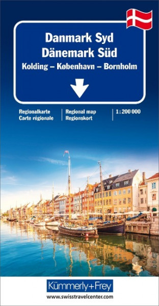 Dänemark Süd Regionalkarte 1 : 200 000