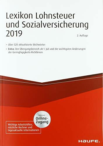 Personalbüro in Recht und Praxis, Lexikon Lohnsteuer und Sozialversicherung update 2019 + Online