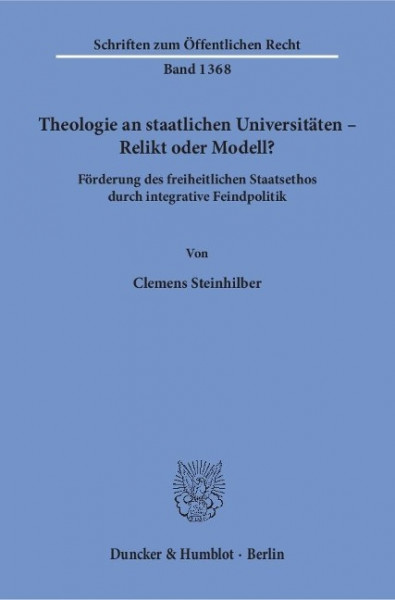 Theologie an staatlichen Universitäten - Relikt oder Modell?