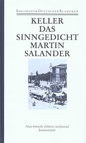 Sämtliche Werke in sieben Bänden: Band 6: Sieben Legenden. Das Sinngedicht. Martin Salander