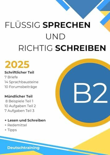 Sprechen und Schreiben Prüfungsvorbereitung Deutsch-Test für den Beruf B2: 7 Briefe 14 Sprachbausteine 10 Forumsbeiträge |8 Beispiele Teil 1 | 10 ... | + Lesen und Schreiben + Redemittel + Tipps