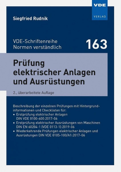 Prüfung elektrischer Anlagen und Ausrüstungen